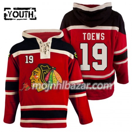 Dresovi Chicago Blackhawks Jonathan Toews 19 Crvena Hoodie Sawyer - Dječji